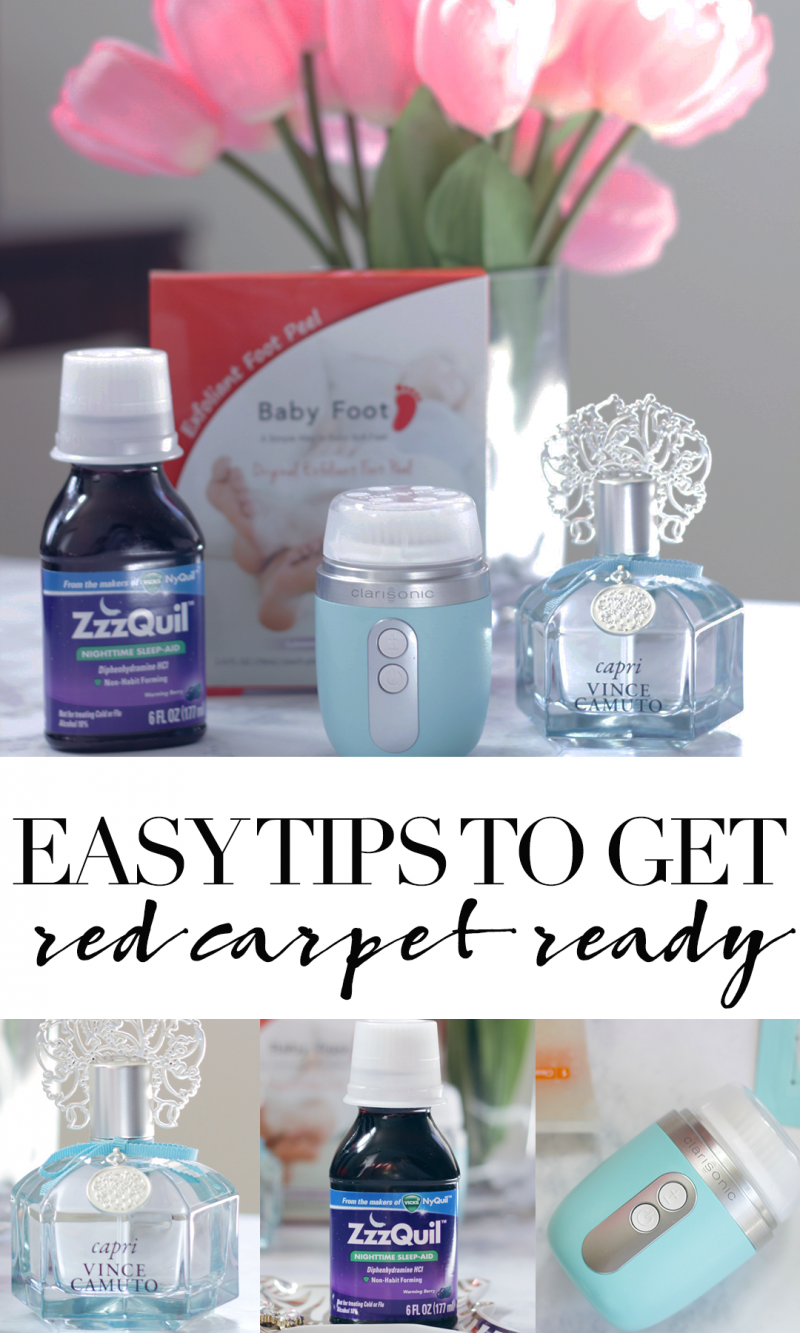 Ready for Red Carpet Season? Here are some easy tips to get Red Carpet Ready from head to toe, featuring some awesome products from Clarisonic- Baby Foot- Vince Camuto- ZzzQuil- See how Jamie gets Red Carpet Ready HERE- https://makeuplifelove.com- #ad- #BabbleBoxx