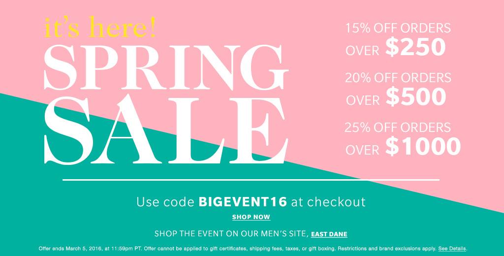 Save money and buy more this year at the HUGE Shopbop Spring Event. Grab all those goodies you have been waiting for NOW!- Shopbop- Sale- Big Event- Shopbop Spring Event
