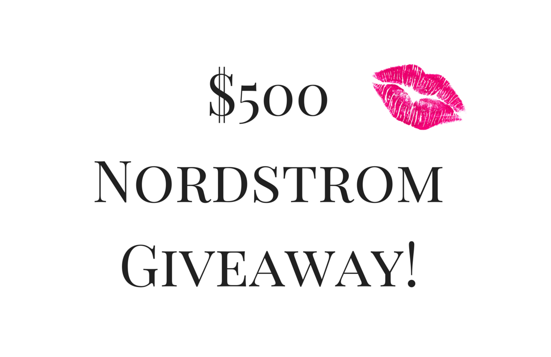 Nordstrom Giveaway $500 Giftcard- Its time for the Nordstrom Anniversary Sale and what better way to kick it off than with a Nordstrom Giveaway! Keep reading to find out how you can win now!
