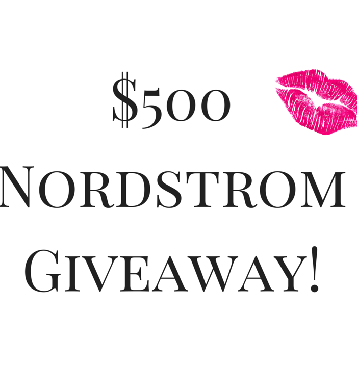 Nordstrom Giveaway $500 Giftcard- Its time for the Nordstrom Anniversary Sale and what better way to kick it off than with a Nordstrom Giveaway! Keep reading to find out how you can win now!