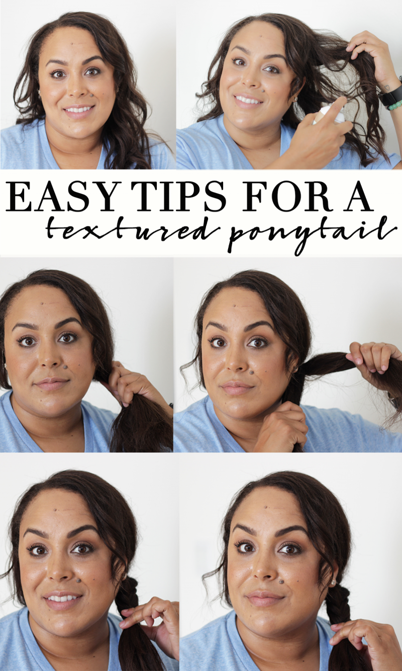Fall weather is amping up, and its time to rock an easy transitional Fall weather hairstyle featuring beauty deals from Walgreens. Check out this tutorial on how to achieve a textured ponytail. - Makeup Life and Love- Textured Hairstyle - Hair Tutorial- Easy Textured Ponytail