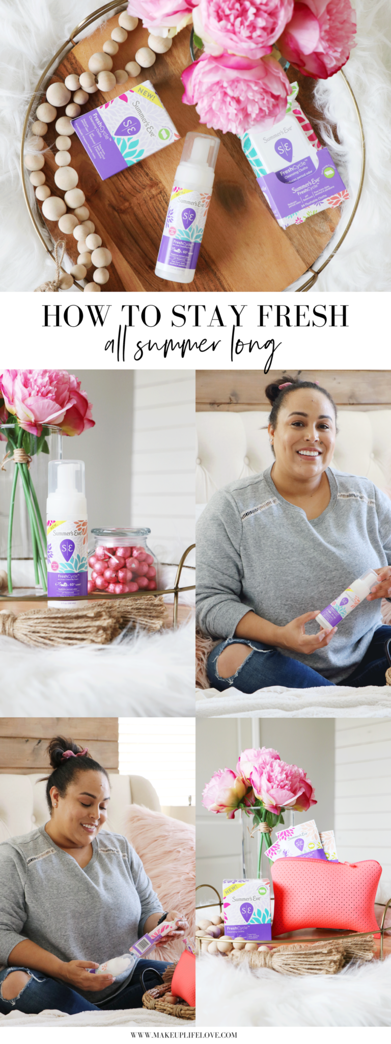 Join the conversation as Los Angeles Blogger Makeup Life and Love chats all things on how to stay fresh during that time of the month here! #ad #SEFreshAF #FreshCycle