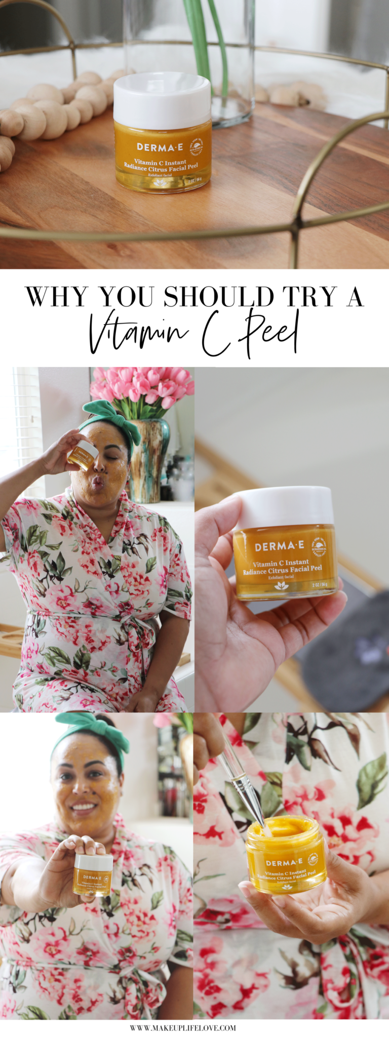 Curious about a Vitamin C Peel? Los Angeles skincare influencer Makeup Life and Love is sharing why the DERMA E Instant Radiance Vitamin C Peel is one everyone should try in their regimen ASAP!