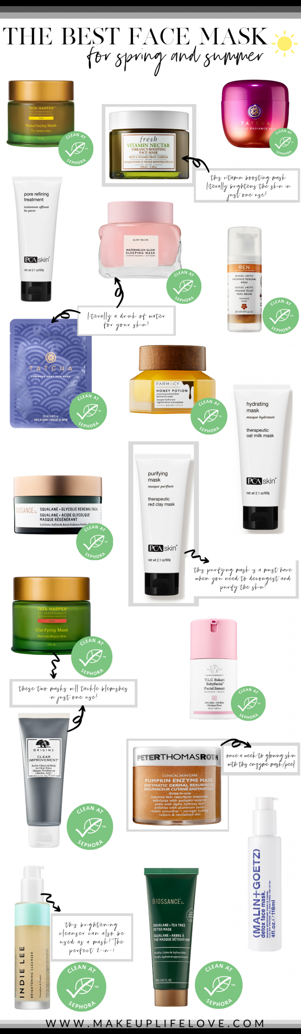 Looking for your favorite face mask for spring? Los Angeles Blogger Jamie Lews has you covered as she is rouding up her favorite face masks for spring here!