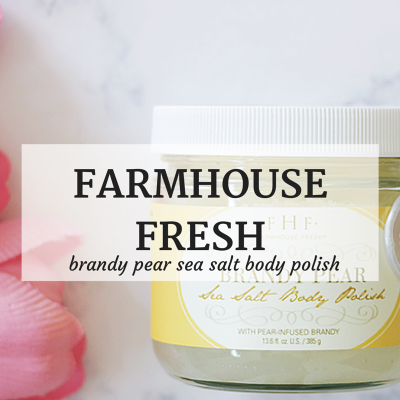 FarmHouse Fresh-Brandy Pear- Sea Salt-Body Polish- Brandy Pear Body Polish- Brandy Pear Body Scrub