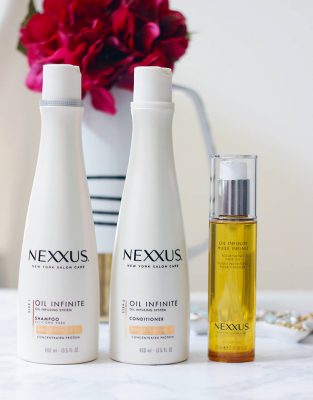 Time to give your hair life with a bit of help from Nexxus Oil Infinite Haircare system now available at walmart. Find out more HERE >> https://makeuplifelove.com