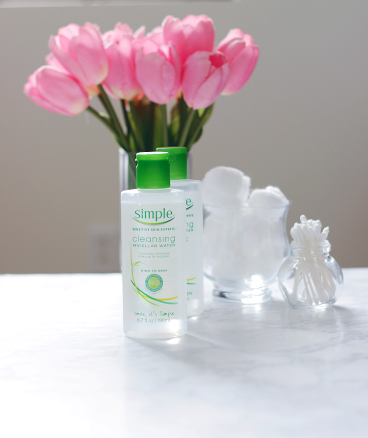 Simple Skincare- Simple-Micellar Cleansing Water-Micealler Water- https://makeuplifelove.com/skincare-made-simple