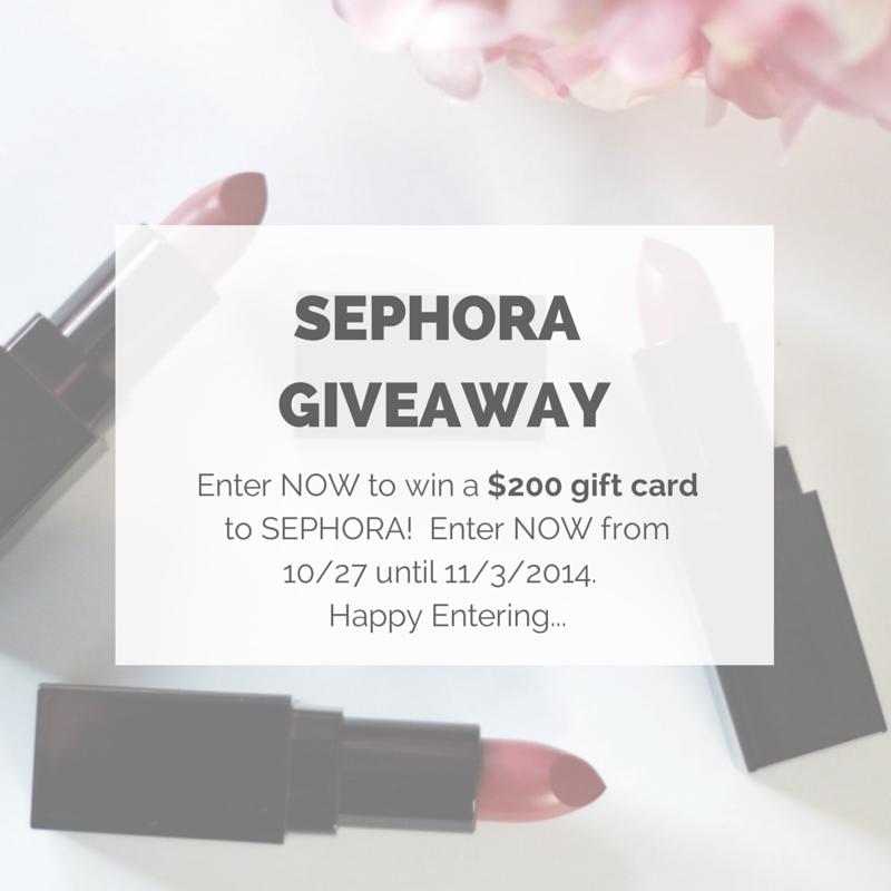 Sephora Giftcard-GIveaway